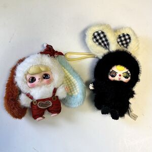 Lot Of 2 Baby Three Plush Rabbit Figures Lolita’s Dream And Hapless No Box /Card